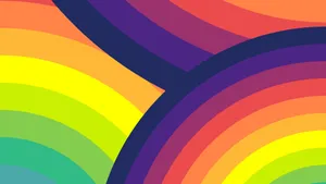 Abstract Rainbow Swirl Background Wallpaper