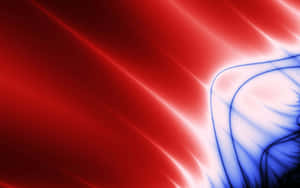 Abstract Red Blue Waves Wallpaper