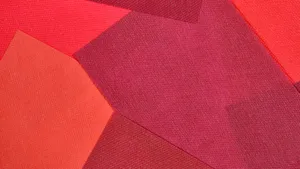 Abstract Red Geometric Shapes Wallpaper