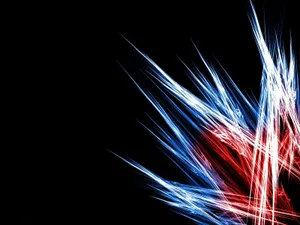 Abstract Red White Blue Light Streaks Wallpaper