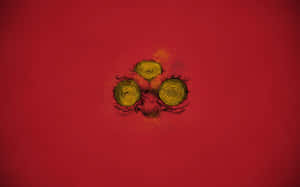 Abstract Redand Gold Artwork Wallpaper