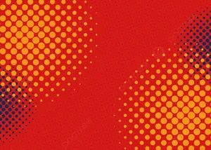 Abstract Redand Yellow Halftone Pattern Wallpaper