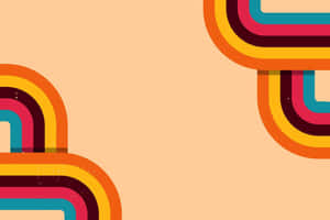 Abstract Retro Line Art Wallpaper