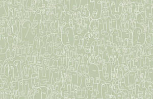 Abstract Sage Green Desktop Wallpaper