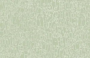 Abstract Sage Green Desktop Wallpaper