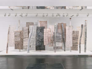 Abstract Sculptural Installation Artwork Wallpaper