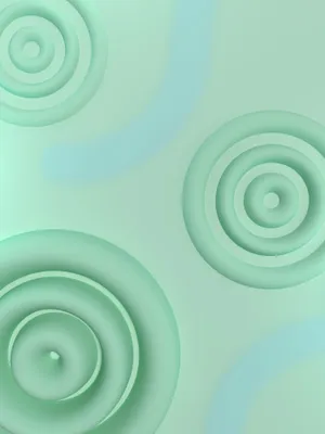 Abstract Seafoam Green Waves Wallpaper Wallpaper