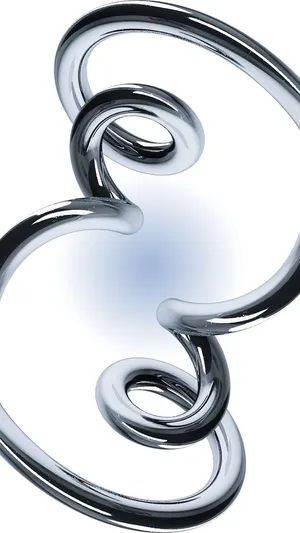 Abstract Silver Swirls Wallpaper