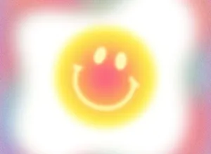 Abstract Smiley Face Aura Wallpaper