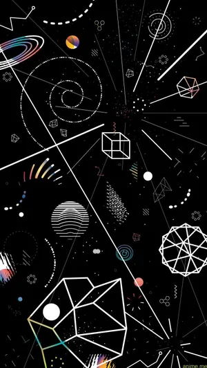 Abstract Space Vector Art Wallpaper
