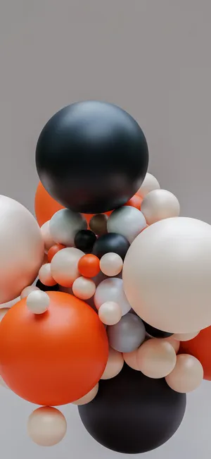 Abstract Spheres Composition Wallpaper