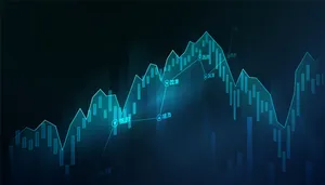 Abstract Stock Market Chart Wallpaper