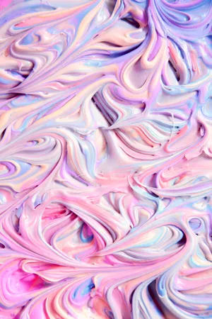 Abstract Swirls Of Natural Pastel Colors Wallpaper