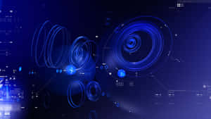 Abstract Technology Background Blue Wallpaper