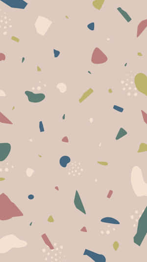 Abstract Terrazzo Pattern Wallpaper Wallpaper