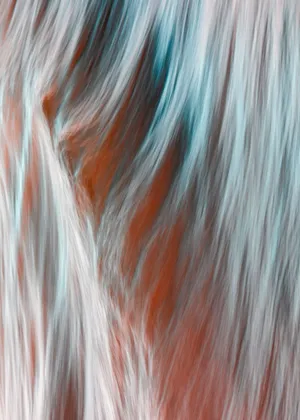 Abstract Textured Hair Waves Wallpaper