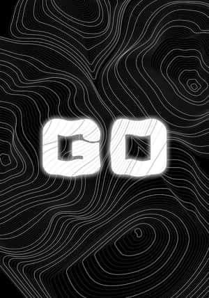 Abstract Topographic Lineswith3 D Text Wallpaper