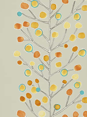 Abstract Tree Pattern Design Wallpaper