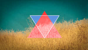 Abstract Triangle Field Backdrop Wallpaper