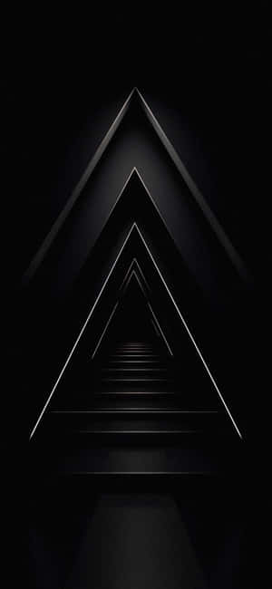 Abstract Triangular Black Grey Gradient Wallpaper