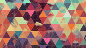 Abstract Triangular Overlay Pattern Wallpaper