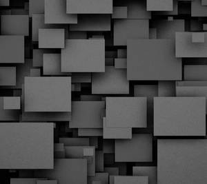 Abstract Trippy Rectangular Black Pattern Wallpaper