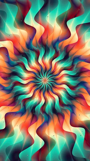 Abstract Trippy Vortexi Phone Wallpaper Wallpaper