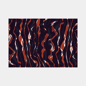 Abstract Wavy Stripes Pattern Wallpaper
