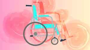 Abstract Wheelchair Art Illustration Wallpaper