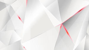 Abstract White Polygonal Pattern Wallpaper