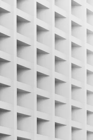 Abstract White Square Pattern Wallpaper