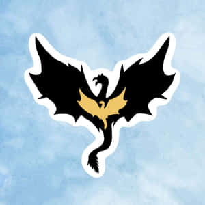 Abstract Winged Creature Logo Wallpaper