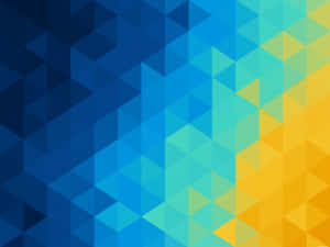 Abstract Yellow Geometric Design Wallpaper