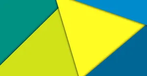 Abstract Yellow Triangle Pattern Wallpaper