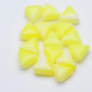 Abstract Yellow Triangle Pattern On Blue Background Wallpaper