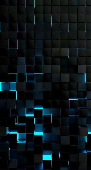 Abstract3 D Blue Lights Background Wallpaper