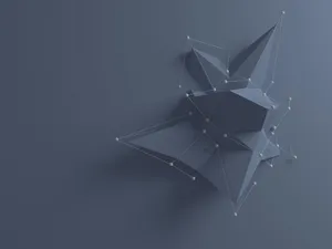 Abstract3 D Network Structure Wallpaper