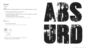 Absurd Description Art Wallpaper
