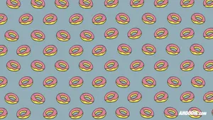 Absurd Donuts With Icing Wallpaper