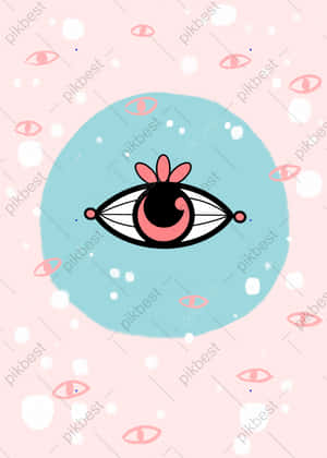 Absurd Eye With Leaves Wallpaper