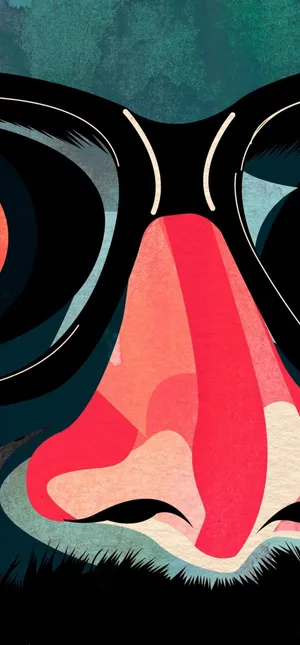 Absurd Eyes With Nose Wallpaper