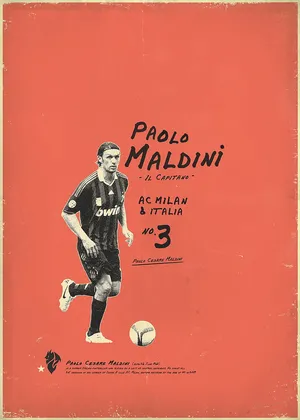 Ac Milan Captain Paolo Maldini Wallpaper