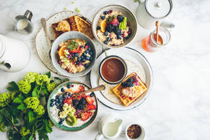 Acai Bowl Breakfast Wallpaper