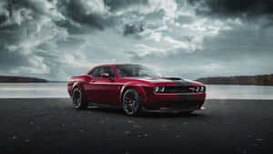 Accelerate In Style With The Dodge Hellcat Wallpaper