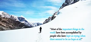 Accomplishment Of Persistent People Wallpaper