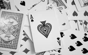 Aceof Spades Card Scattered Deck Wallpaper