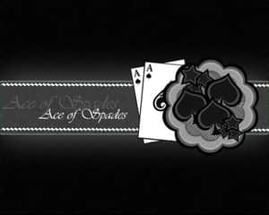 Aceof Spades Cardand Emblem Wallpaper