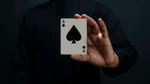 Aceof Spades Cardin Hand Wallpaper