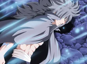 Acnologia, The Black Dragon Of The Apocalypse, Roars Fiercely Against A Dark Background. Wallpaper