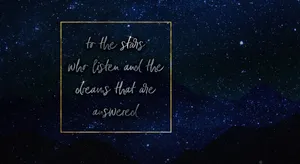 Acotar Quote Dark Sky Wallpaper